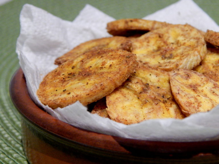 Old Bay Plantain Chips - Cooking is Messy