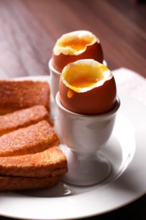 Dippy Eggs with Grilled Cheese Soldiers